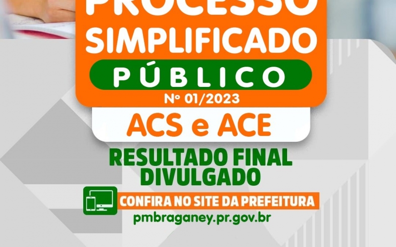 Processo Simplificado Público Nº 01/2023 - Resultado